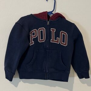 Polo by Ralph Lauren Kids Dark Blue and Red Hoodie size 2t boys